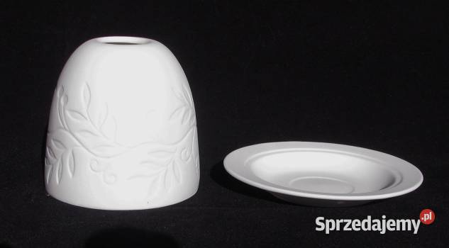 LITOFANIA ŚWIECZNIK LAMPION porcelana biskwitowa Porcelana i szkło zachodniopomorskie Koszalin