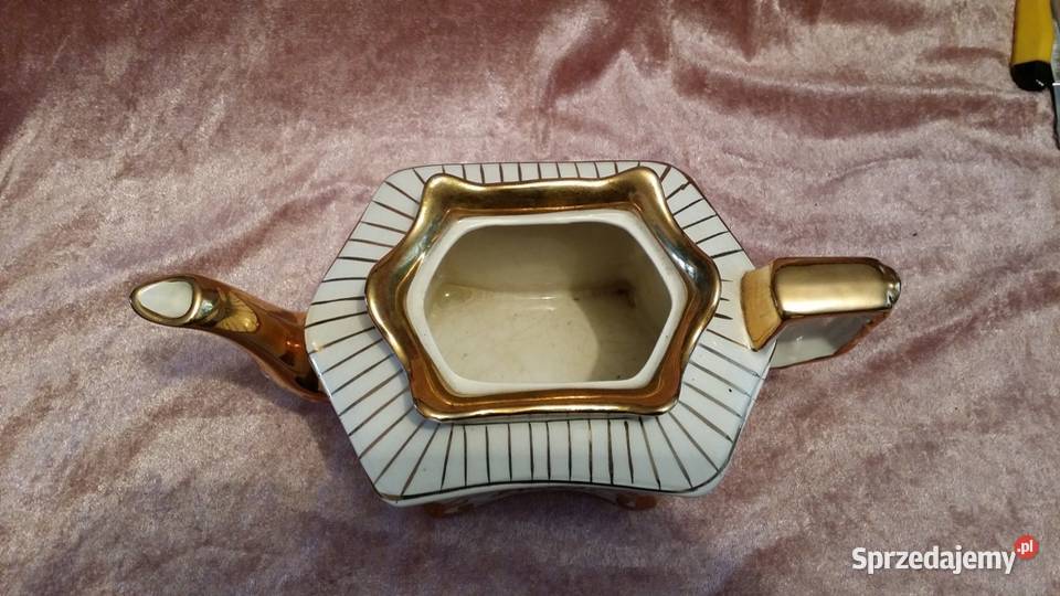 Czajnik stary angielski Arthur Wood złocony Art Kraków