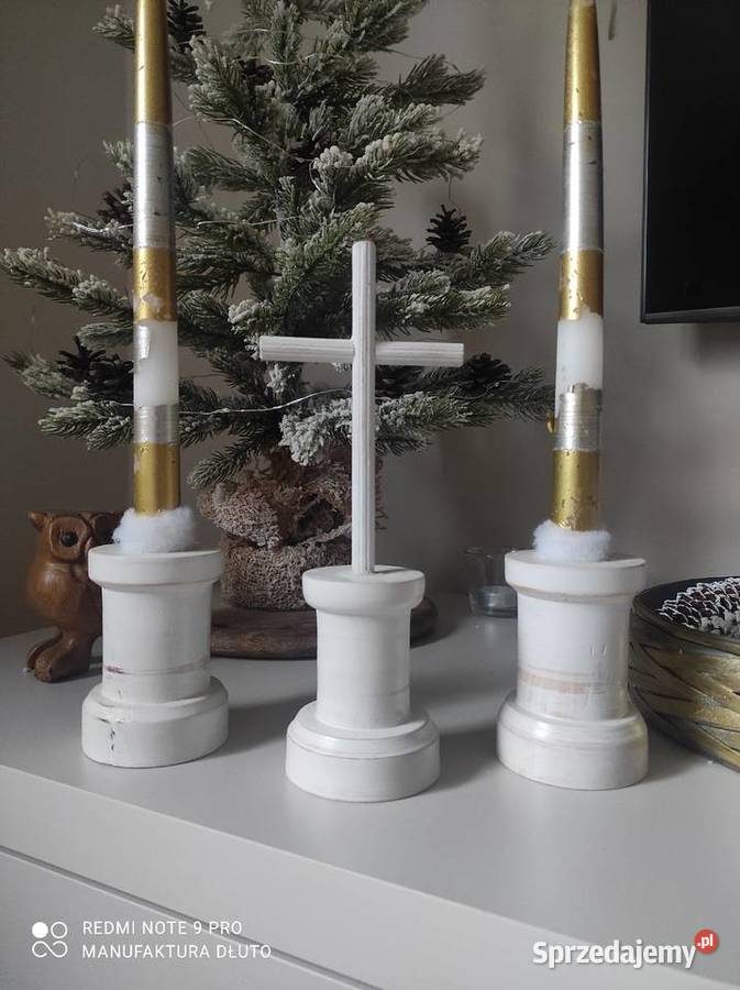 Świeczniki kolędowe komplet kolędowy świeczniki Bytom