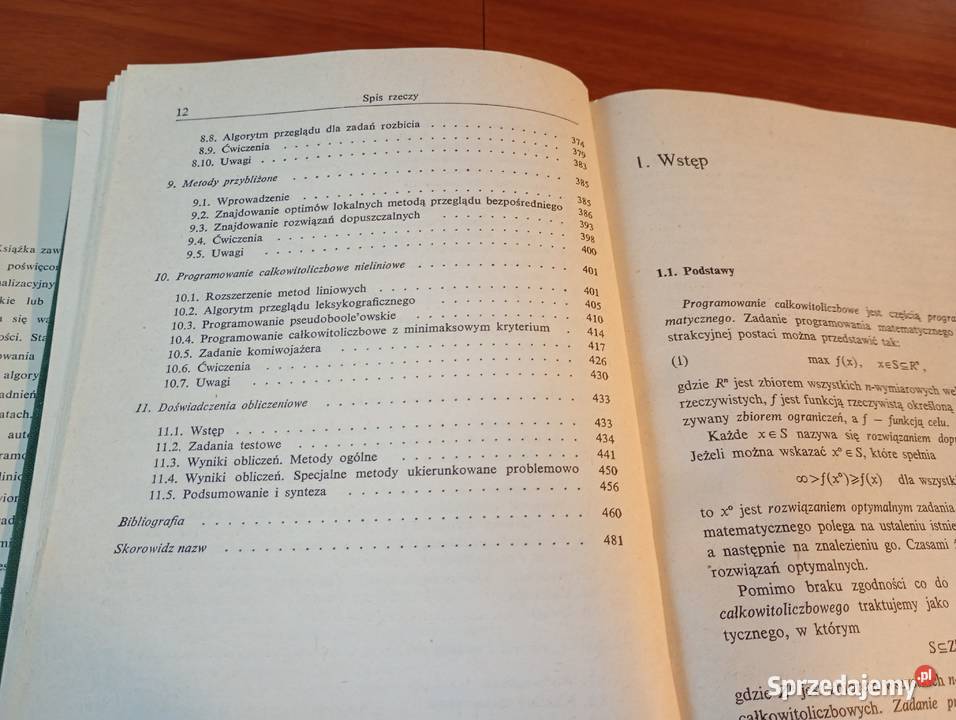 Programowanie całkowitoliczbowe Garfinkel Rok wydania 1978 Podręczniki sprzedam