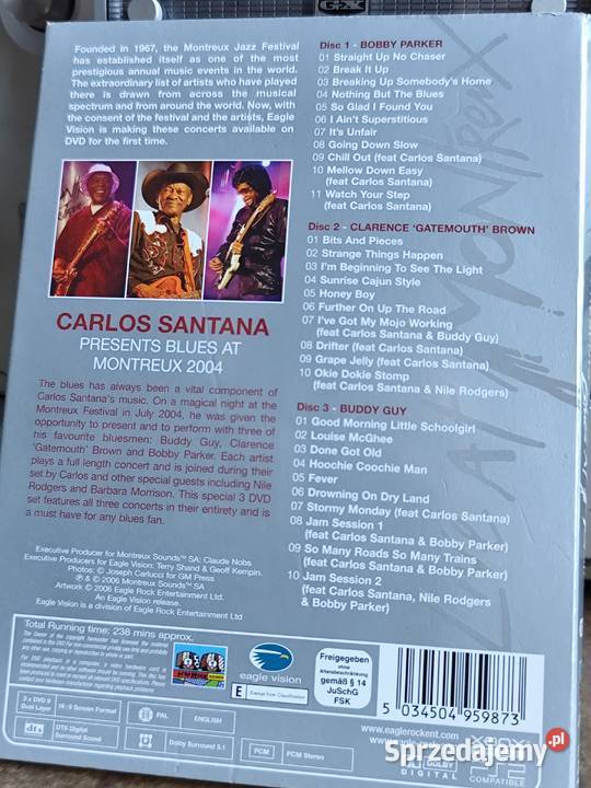 DVD Carlos Santana Blues At Montreux 2004 Filmy Filmy
