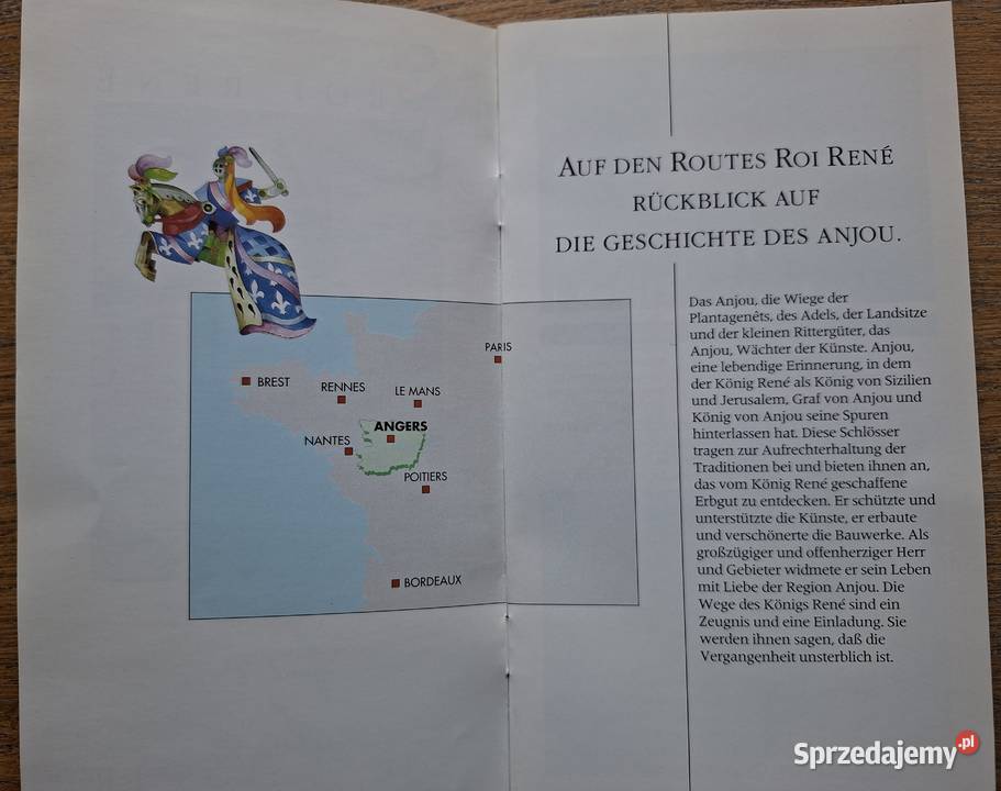 Francja Anjou Intensamente Angers i mapa miękka małopolskie