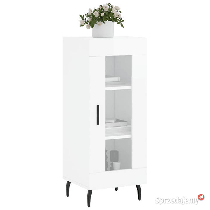 Szafka biała połysk 345x34x90 materiał