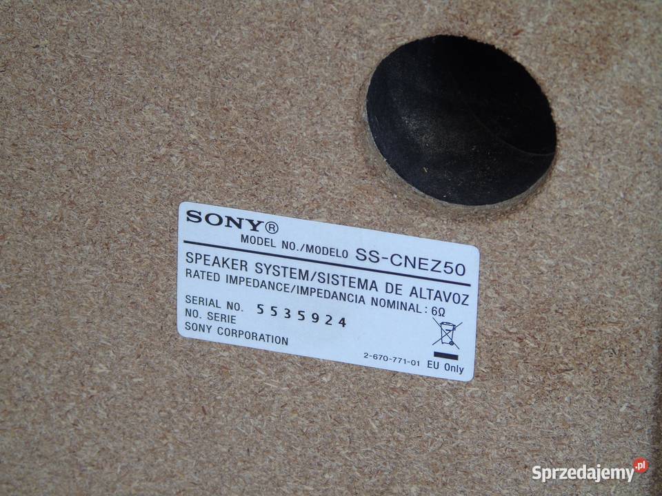Kolumny stereo Sony SSCNEZ50 śliczne i sprawne Jasło