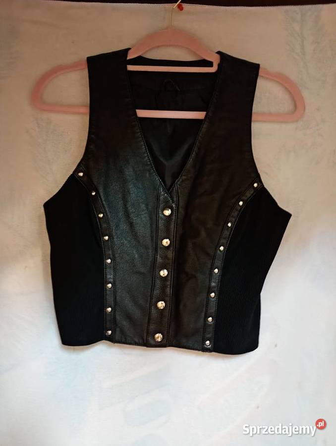 38M Genuine Leather Skórzana bogato zdobiona bez rękawa małopolskie Kraków