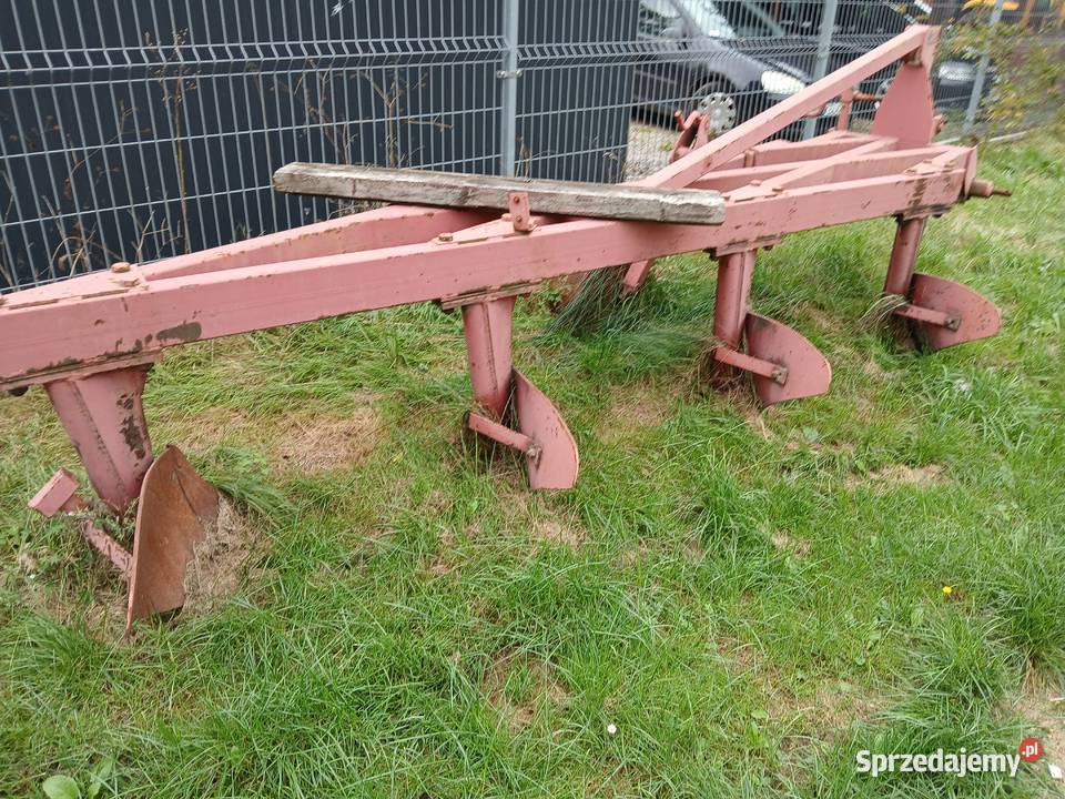Pług 4 skibowy zagonowy Rolnictwo małopolskie Słomniki