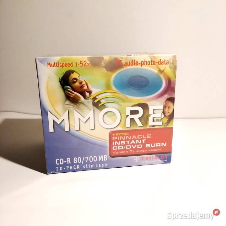 Slimcase MMORE CDR AudioPhotoData 80 min700 mb CD-R Łódź
