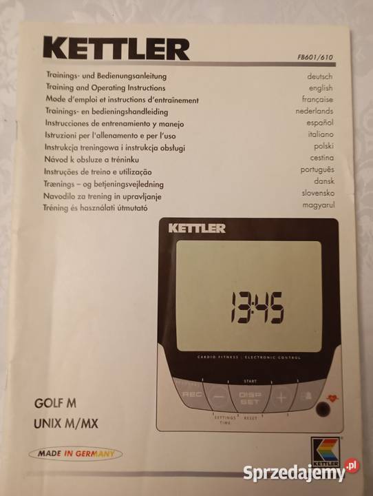 Rower stacjonarny Kettler Golf M magnetyczny Włocławek