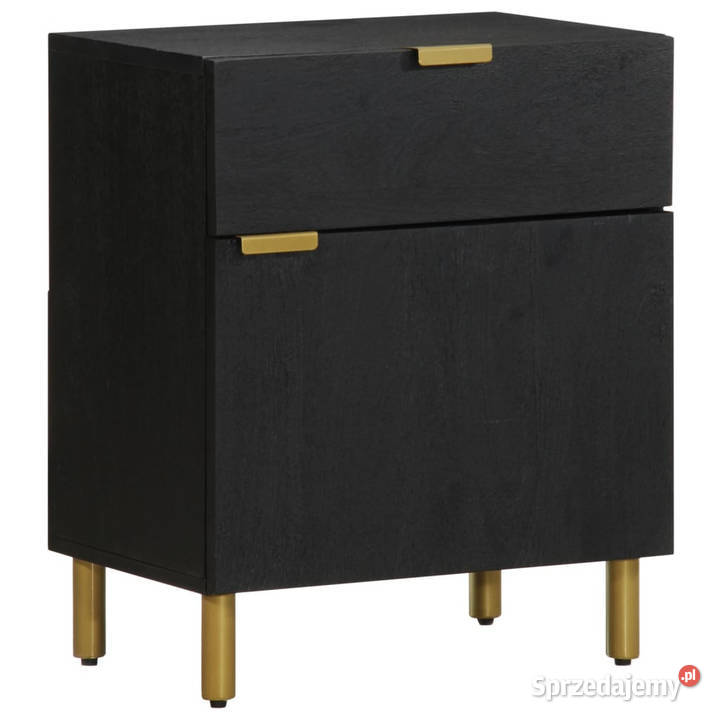 Szafka nocna czarna 50x33x60 materiał Warszawa