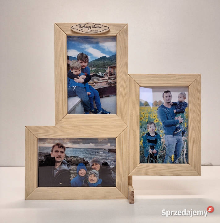 Ramka Na Zdjęcia 10x15 DREWNO Napis DEDYKACJA Toruń sprzedam