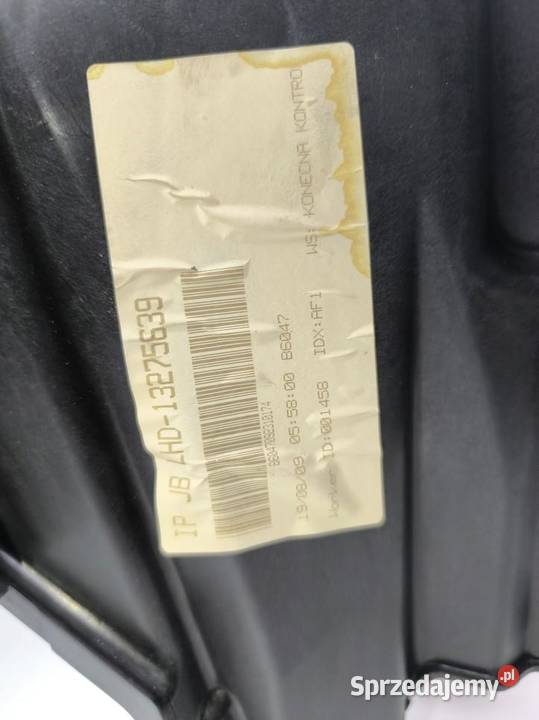 DESKA ROZDZIELCZA KOKPIT PODUSZKA OPEL INSIGNIA Deski rozdzielcze, konsole