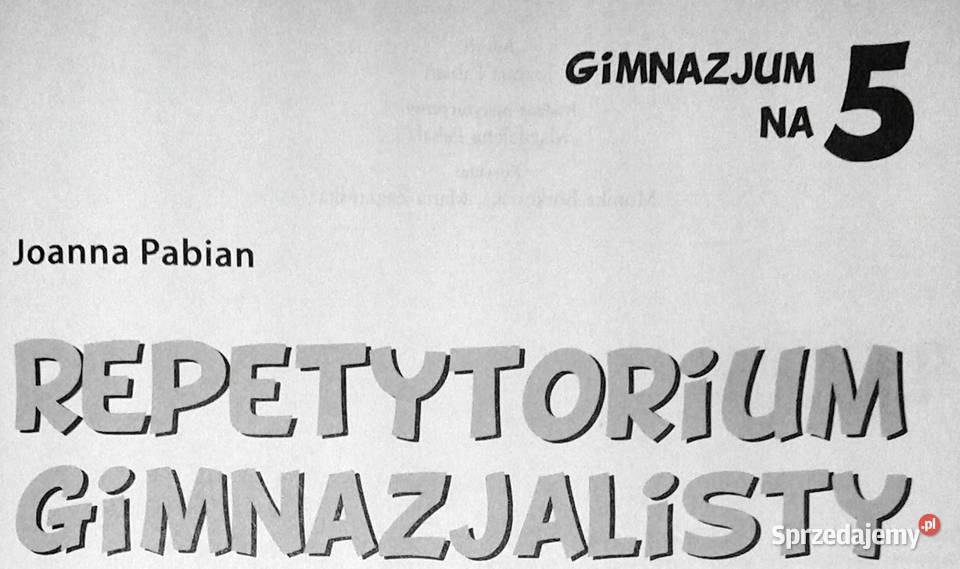 Chemia Repetytorium ginazjalisty Joanna Pabian Książki i Podręczniki Chełm