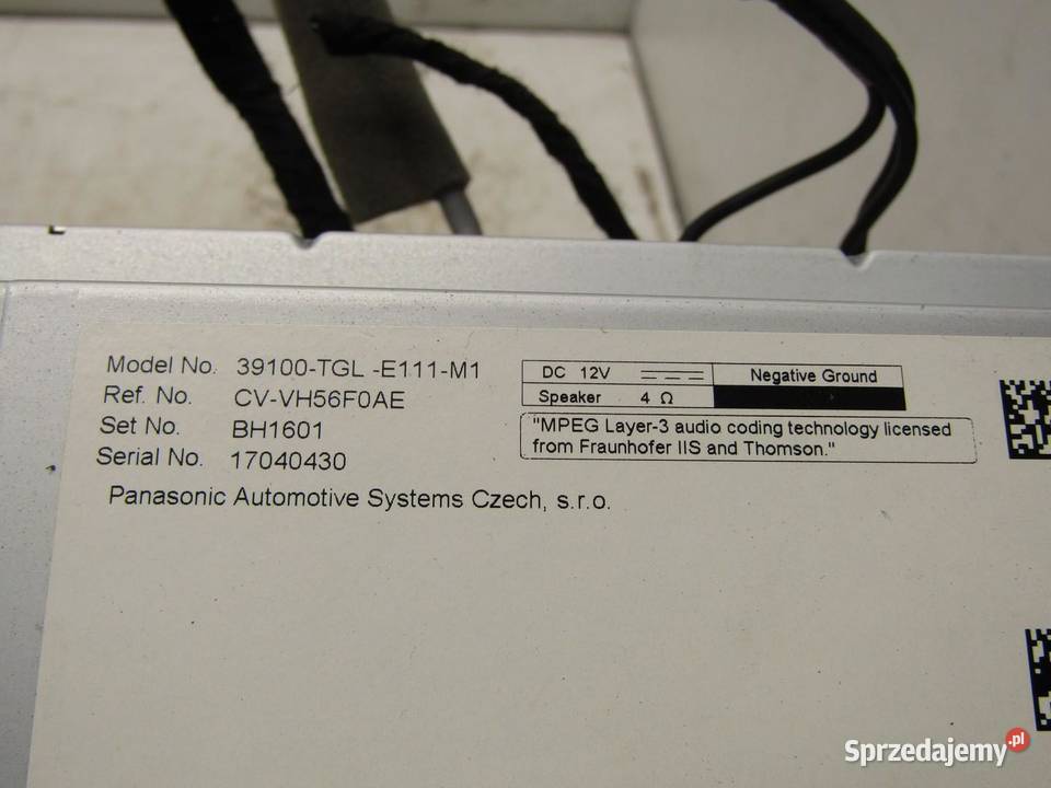 EKRAN MONITOR NAWIGACJI NAVI RADIO HONDA CIVIC X osobowe lubelskie