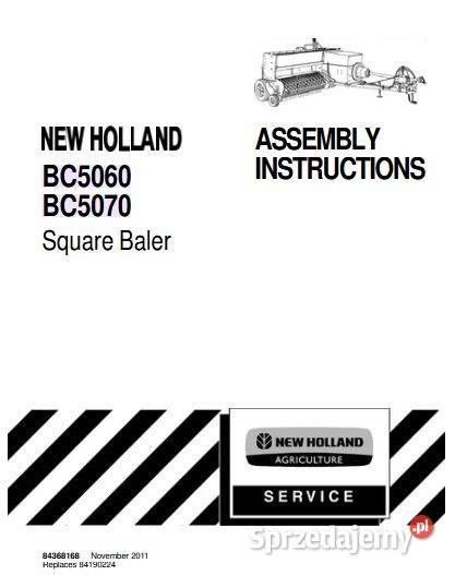 Holland BC5060 BC5070 instrukcja obsługi prasa Kielce sprzedam