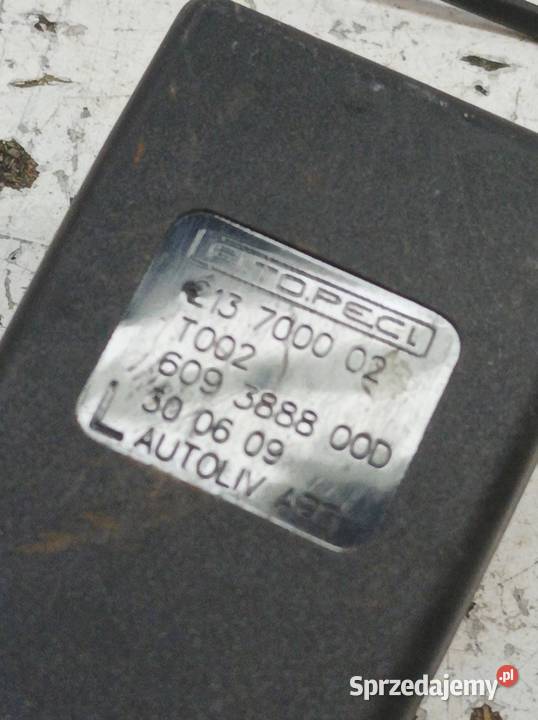 ZAPINKA PASA BEZPIECZEŃSTWA LEWY PRZÓD KIEROWCY sprzedam