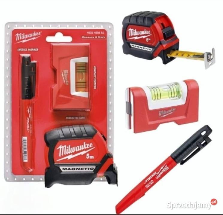 Zestaw znacznik marker mini poziomicametrówka 5m sprzedam