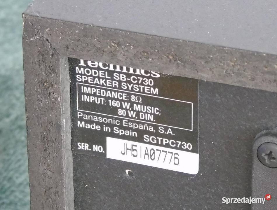 Kolumny Technics centralna i surondy sprawne Jasło