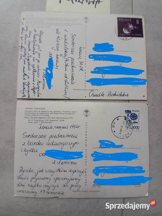 Stare pocztówki kartki PRL Opole Turawa Bobrza Dąbrowa Górnicza