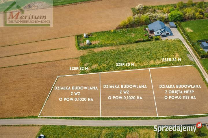 Grunt 1020m2 Wrocanka