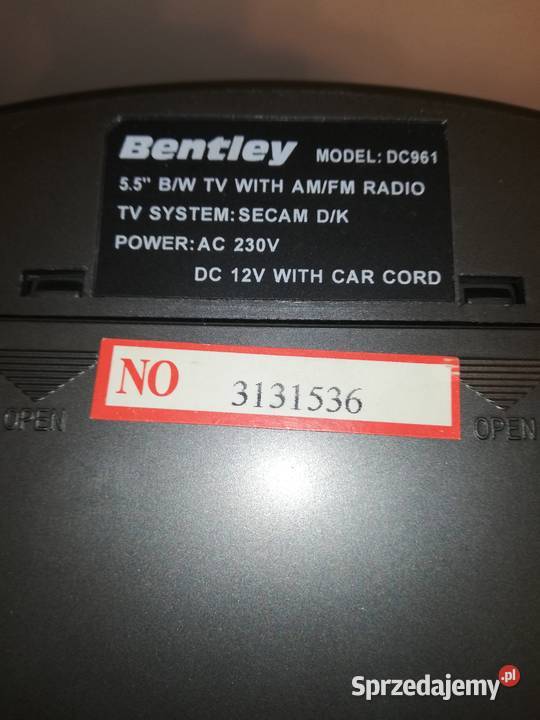 Mini telewizorek Bentley Retro Vintage Warszawa sprzedam