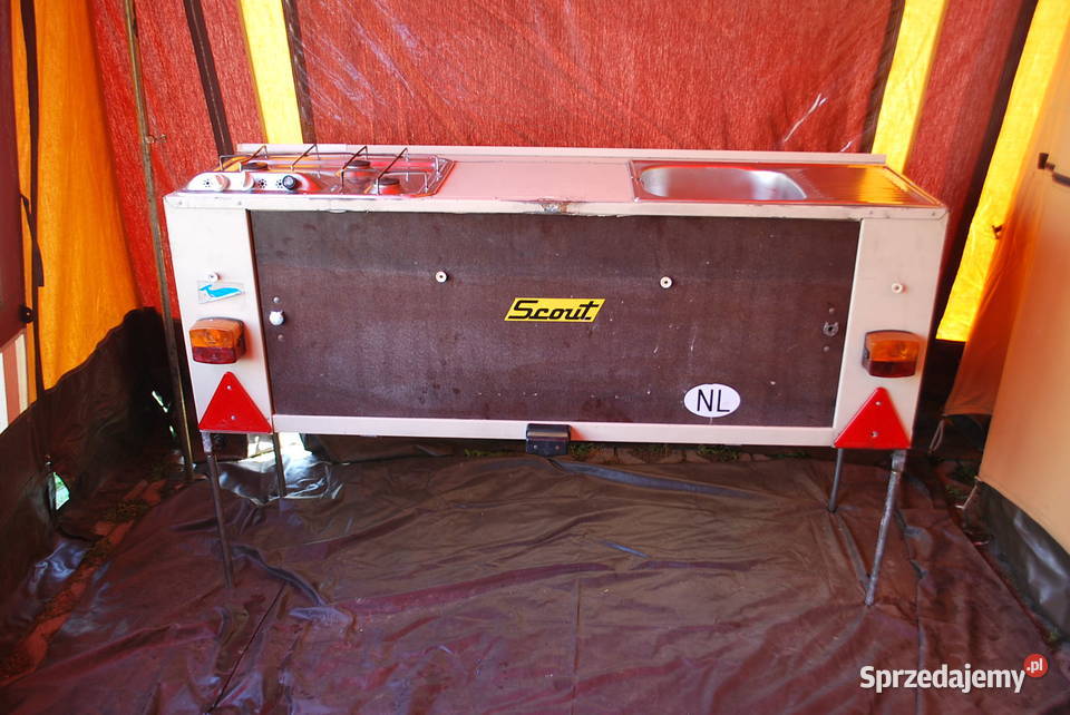 RETRO PRZYCZEPA KEMPINGOWA NAMIOTOWA SCOUT 1987 Grzebowilk