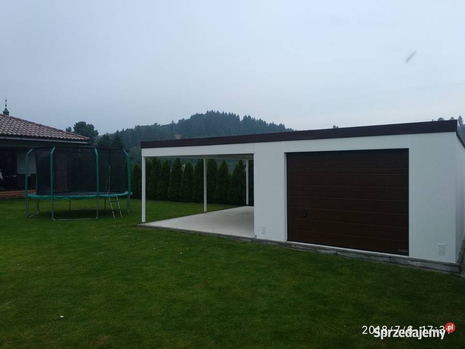 Garaż blaszany tynkowany na raty
