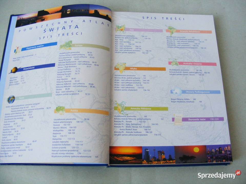Powszechny atlas świata Atlas przemian dolnośląskie Oborniki Śląskie