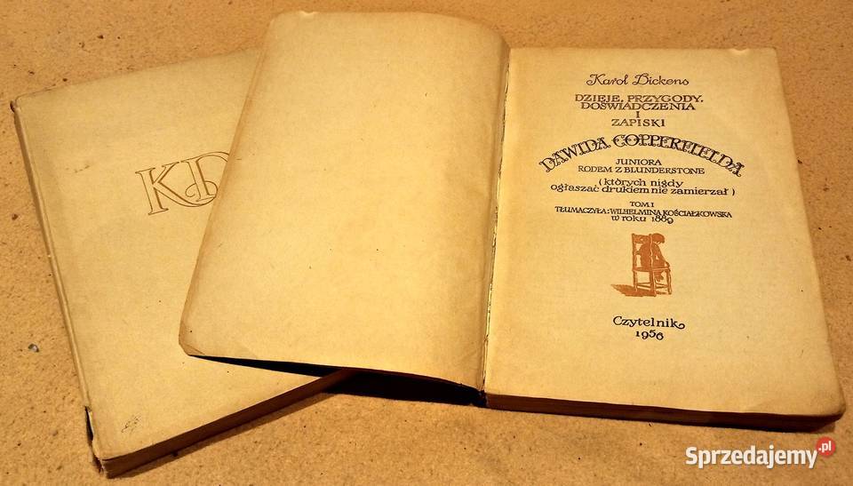Książka Dzieje Dawida Copperfielda K Dickens Proza i poezja mazowieckie Warszawa