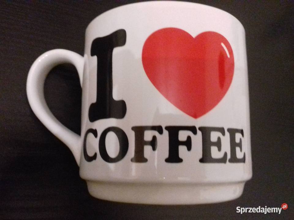 b duży kubek I love coffee Warszawa