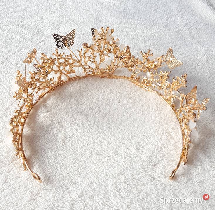 Korona tiara opaska naszyjnik kolczyki komplet Szczecin sprzedam