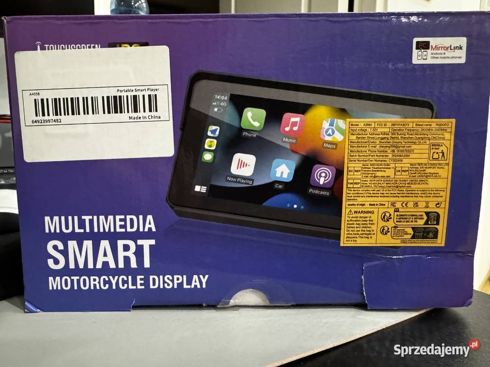 Nawigacja motocyklowa GPS 5 CarPlay Android Auto Wyszków sprzedam