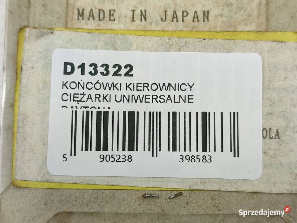 KOŃCÓWKI KIEROWNICY CIĘŻARKI UNIWERSALNE DAYTONA
