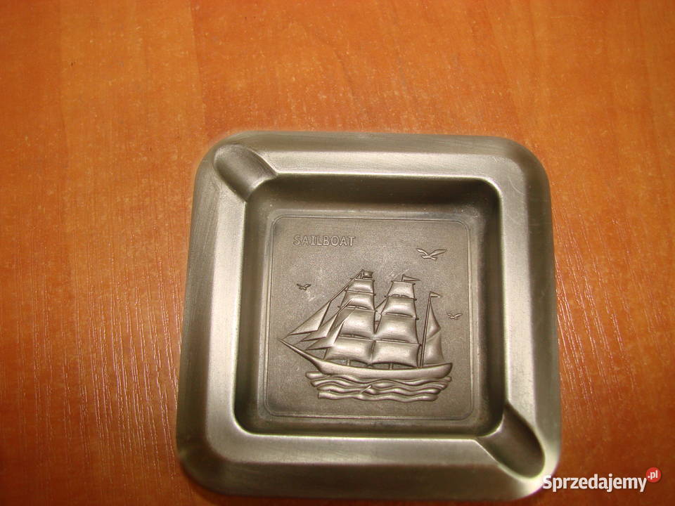 SAILBOAT mała metalowa popielniczka