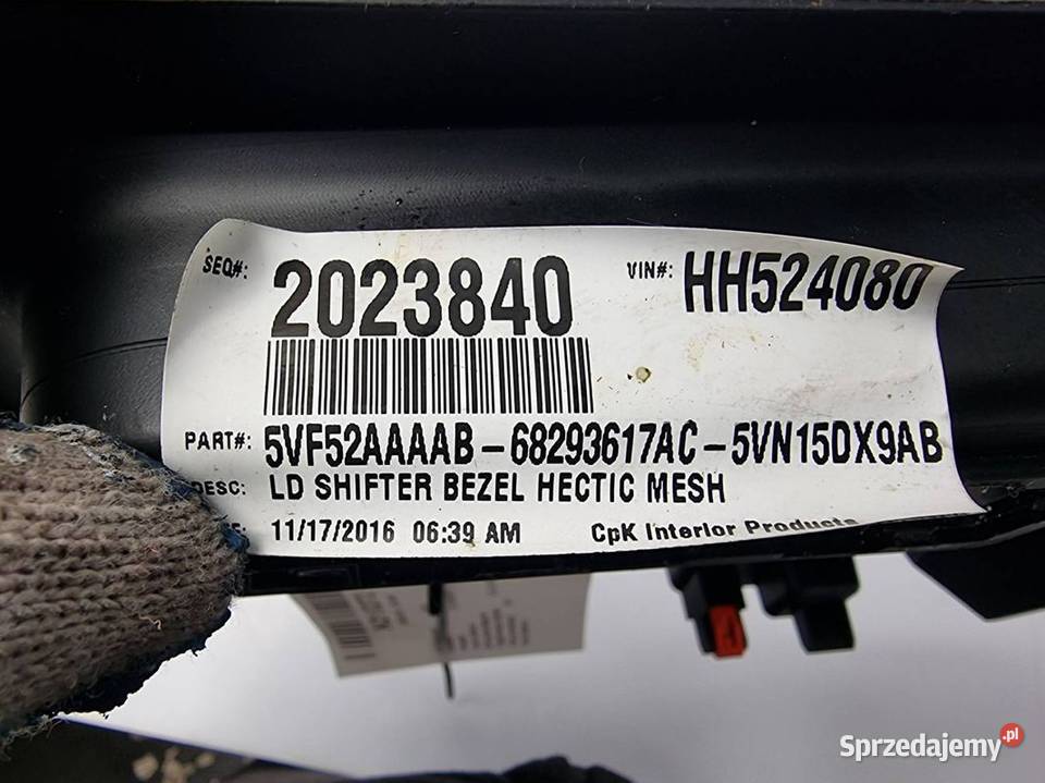 DEKOR LISTWA DODGE CHARGER 5VF52AAAAB ZMIANY Lipno