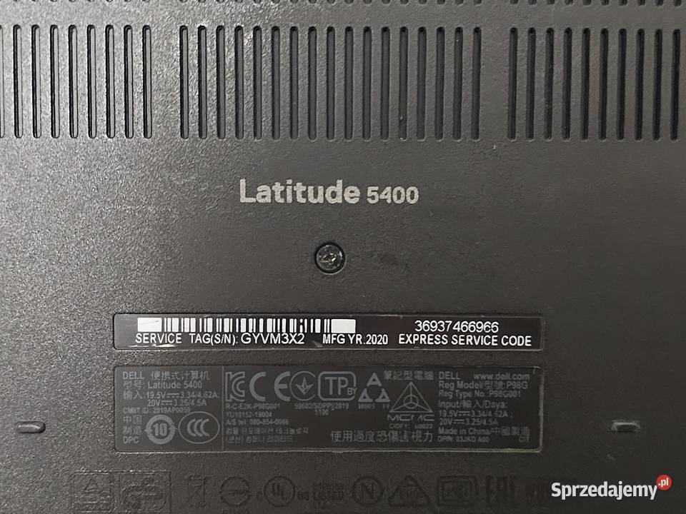 Laptop Dell 5400 i5 8gen 8GB dysk m2 256GB HDMI  Kraków