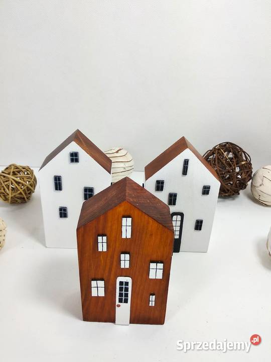 Drewniane dekoracyjne kamieniczki Wrocław