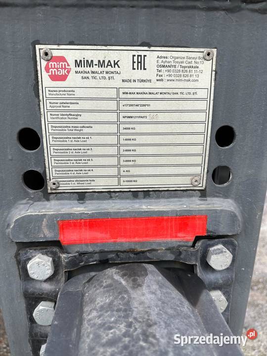 Naczepa do Gazu MIMMAK MM 340t MM312 2024222953
