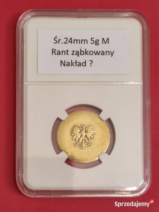 5 z lat 19751979 Destrukt w kapslu śr24mm 5g Lębork sprzedam