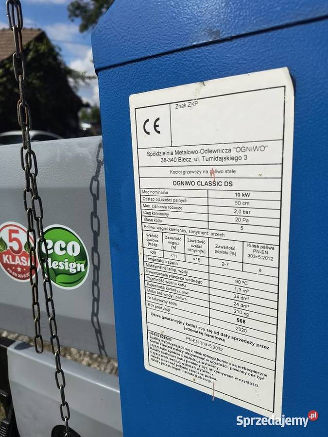 5 KLASA ECODESIGN Ogniwo 10kw piec kocioł małopolskie Tarnów