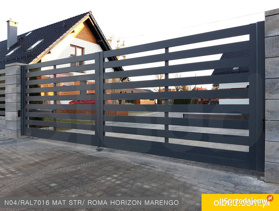 Poziome ogrodzenie nowoczesne ALFEN N04 OLBUD Sopot