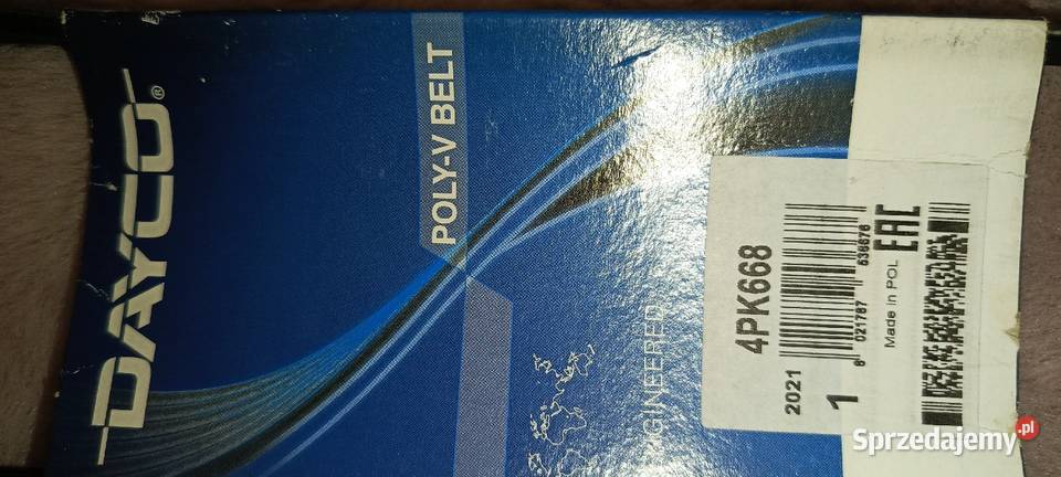 Dayco 4PK668 Pasek klinowy wielorow OpelLancia Paski napędowe śląskie Tychy