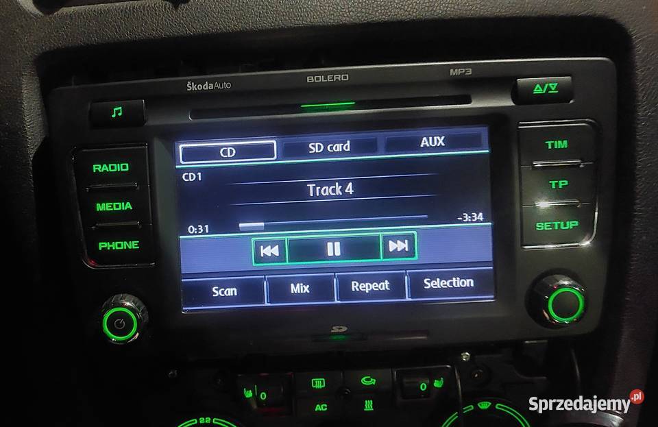Skoda radio Bolero Octavia II Yeti zmieniarka Świętochłowice