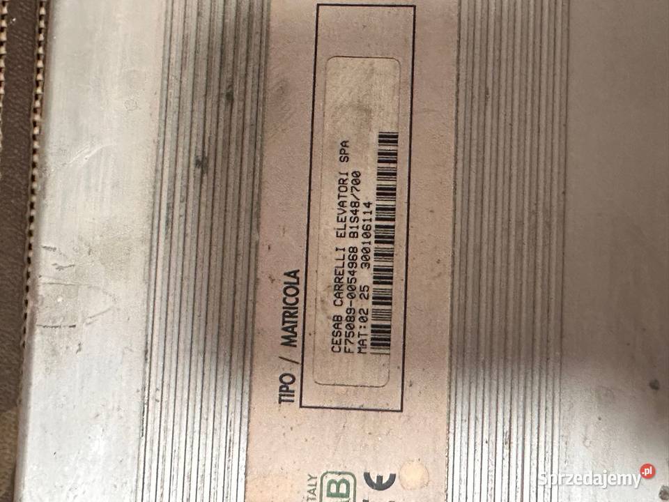 Sterownik CESAB carrelli elevatori F750890054968 śląskie Antonie