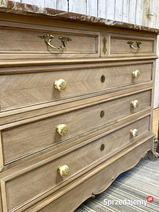 Komoda z szufladami LUDWIK XV Francja I pół XX w 82cm Komody Poznań