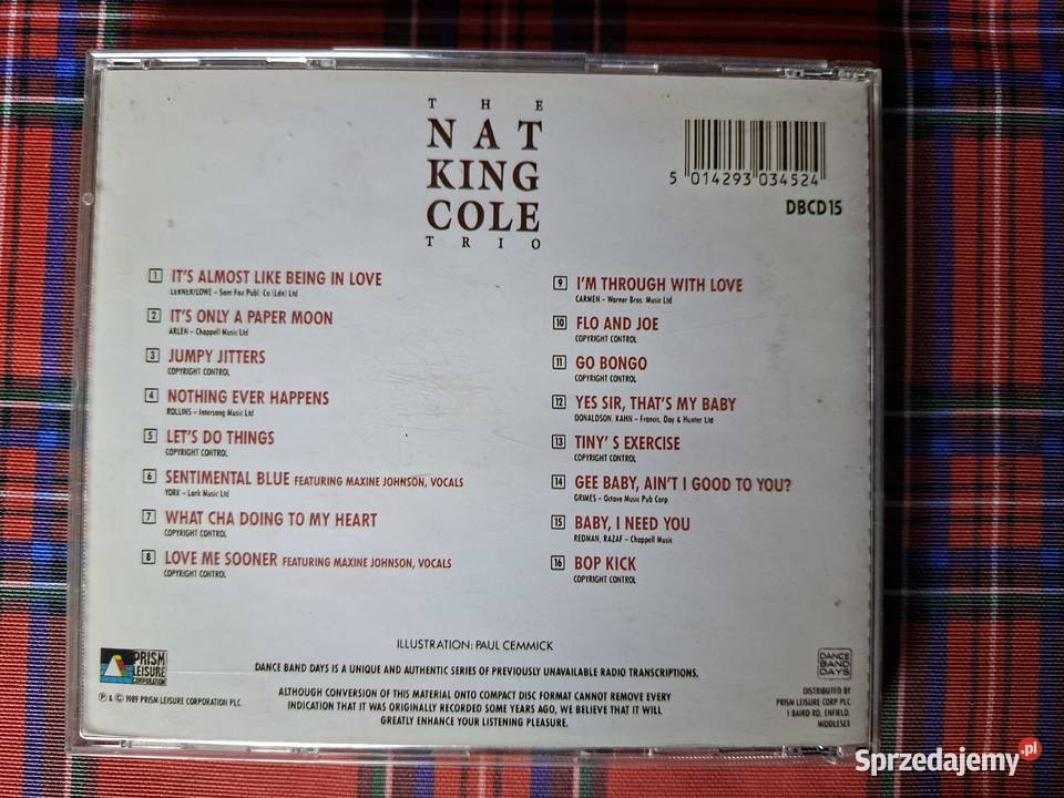 The Nat King Cole Trio CD Kraków
