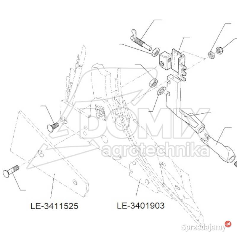 Przedni element płozy Lemken AK12W 3401903 Kawnice