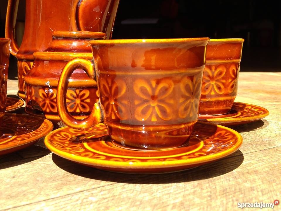 Pruszków serwis do kawy herbaty porcelit lata 70 Porcelana i szkło mazowieckie Warszawa