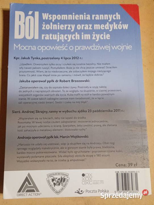 J Rybak Ból Mocna opowieść o rannych i medykach Rok wydania 2020 śląskie sprzedam