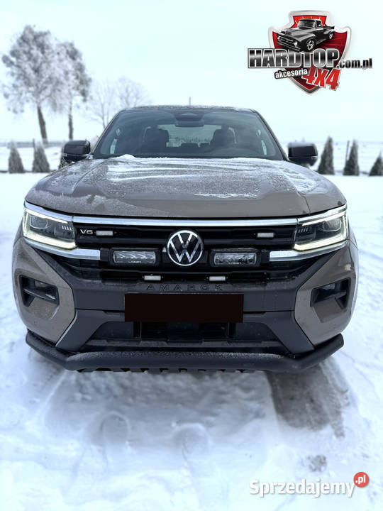 Orurowanie przednie Czarne rozłożyste z blachą Pasłęk