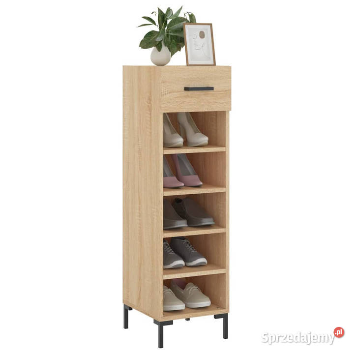 Szafka na buty dąb sonoma 30x35x105 WM829679 Warszawa